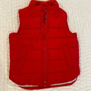 Gap Sherpa lined red vest